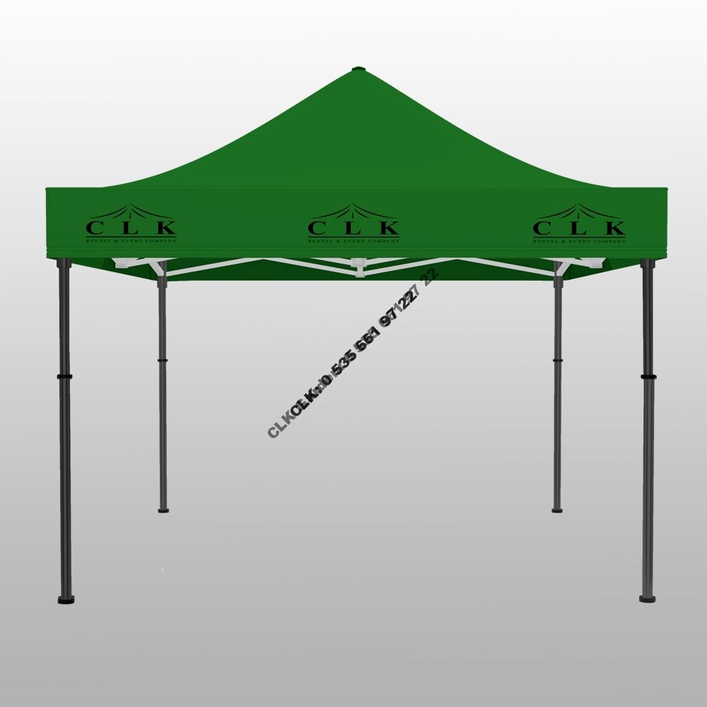 CLK 3x3 Saçak Baskılı Katlanabilir Tente Gazebo Çadır İmalatı Satışı - Image 3