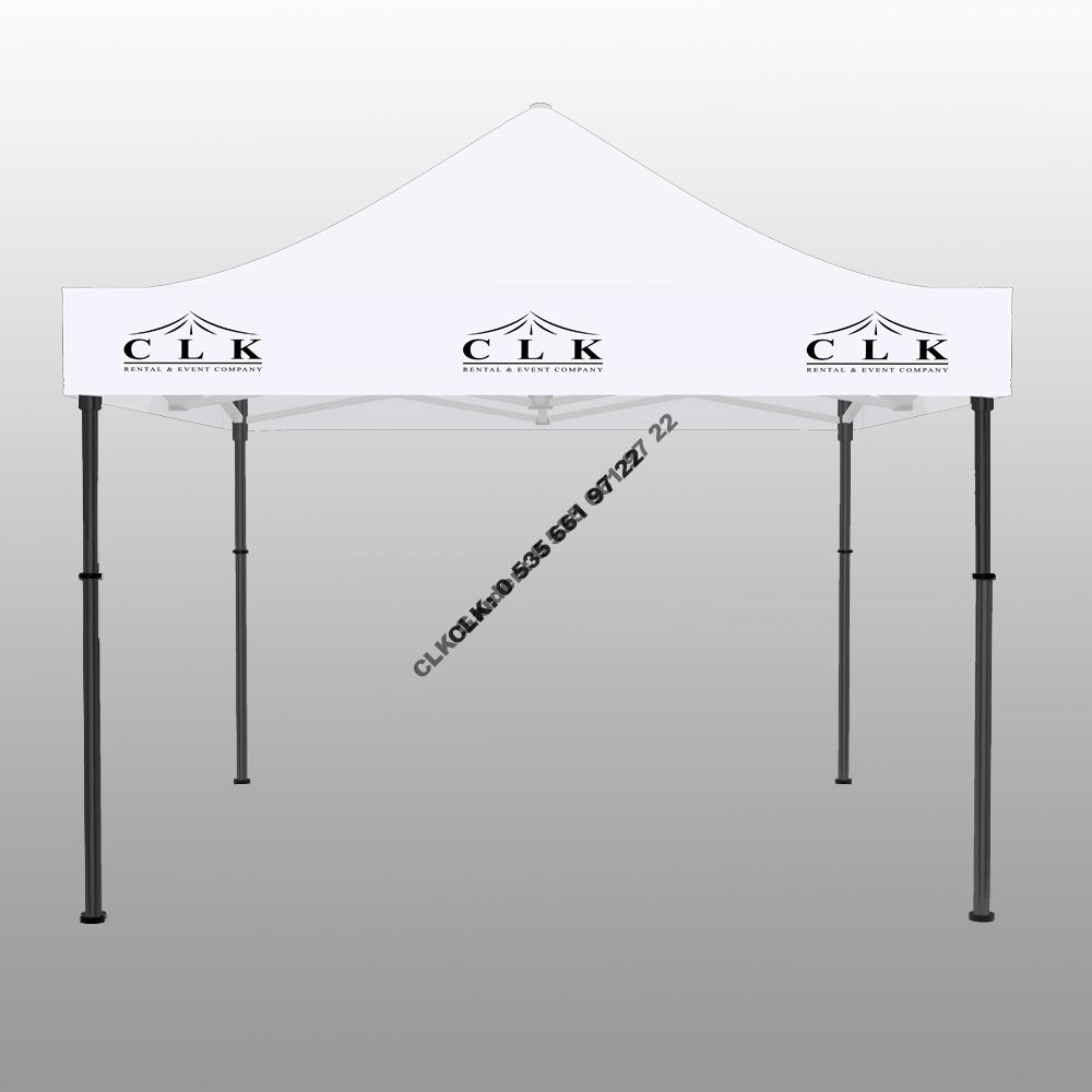 CLK 3x3 Saçak Baskılı Katlanabilir Tente Gazebo Çadır İmalatı Satışı - Image 5