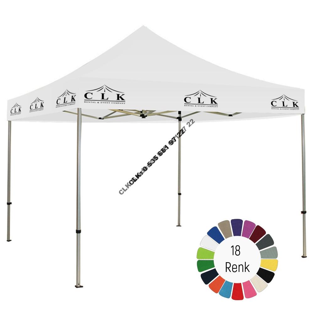 CLK 3x3 Saçak Baskılı Katlanabilir Tente Gazebo Çadır İmalatı Satışı - Image 6