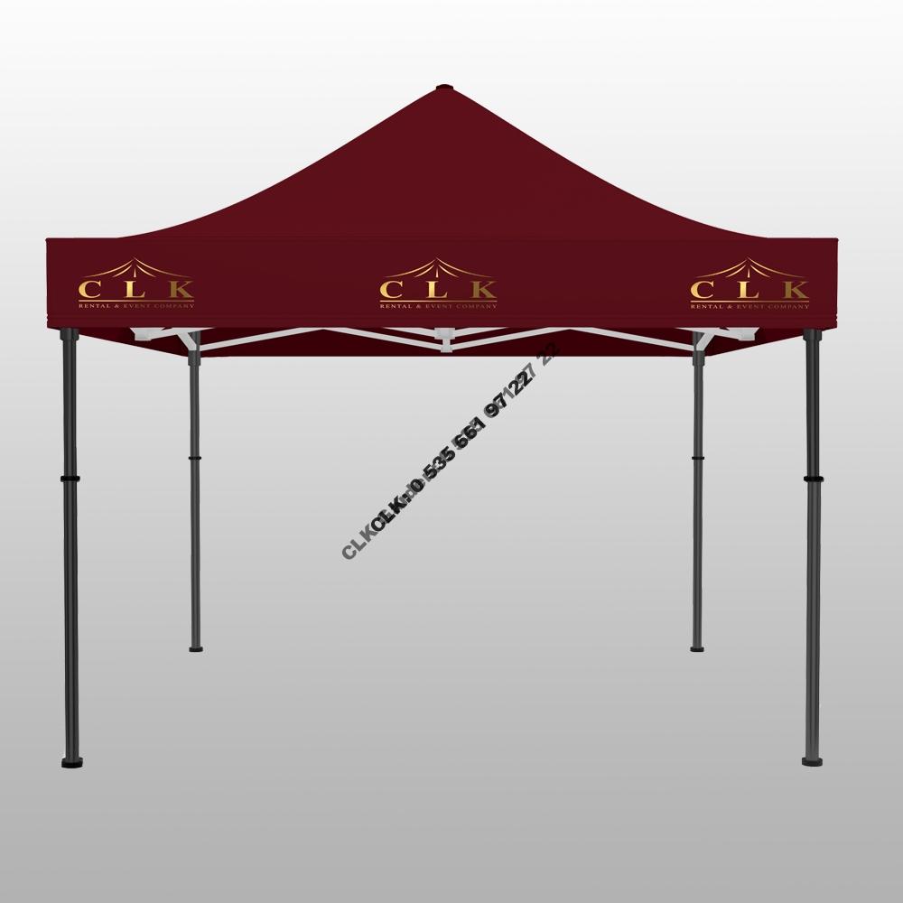 CLK 3x3 Saçak Baskılı Katlanabilir Tente Gazebo Çadır İmalatı Satışı - Image 7