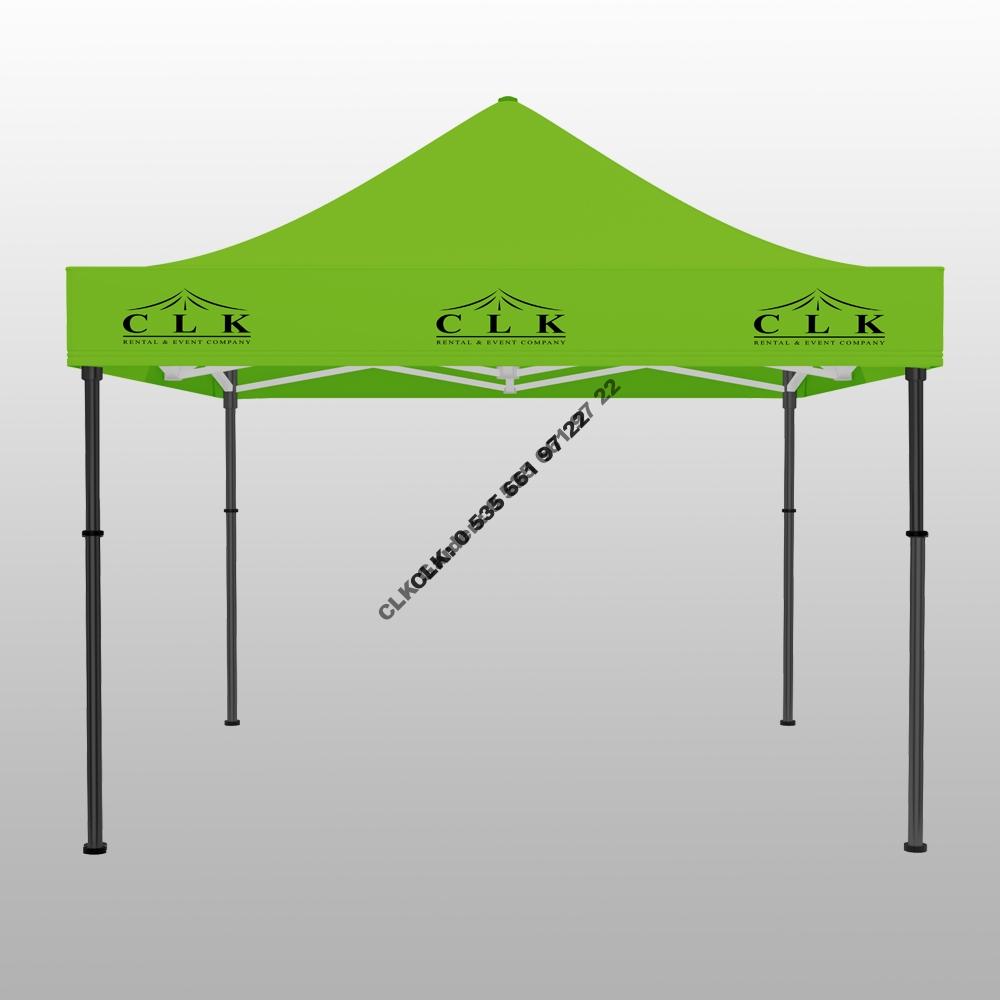 CLK 3x3 Saçak Baskılı Katlanabilir Tente Gazebo Çadır İmalatı Satışı - Image 9