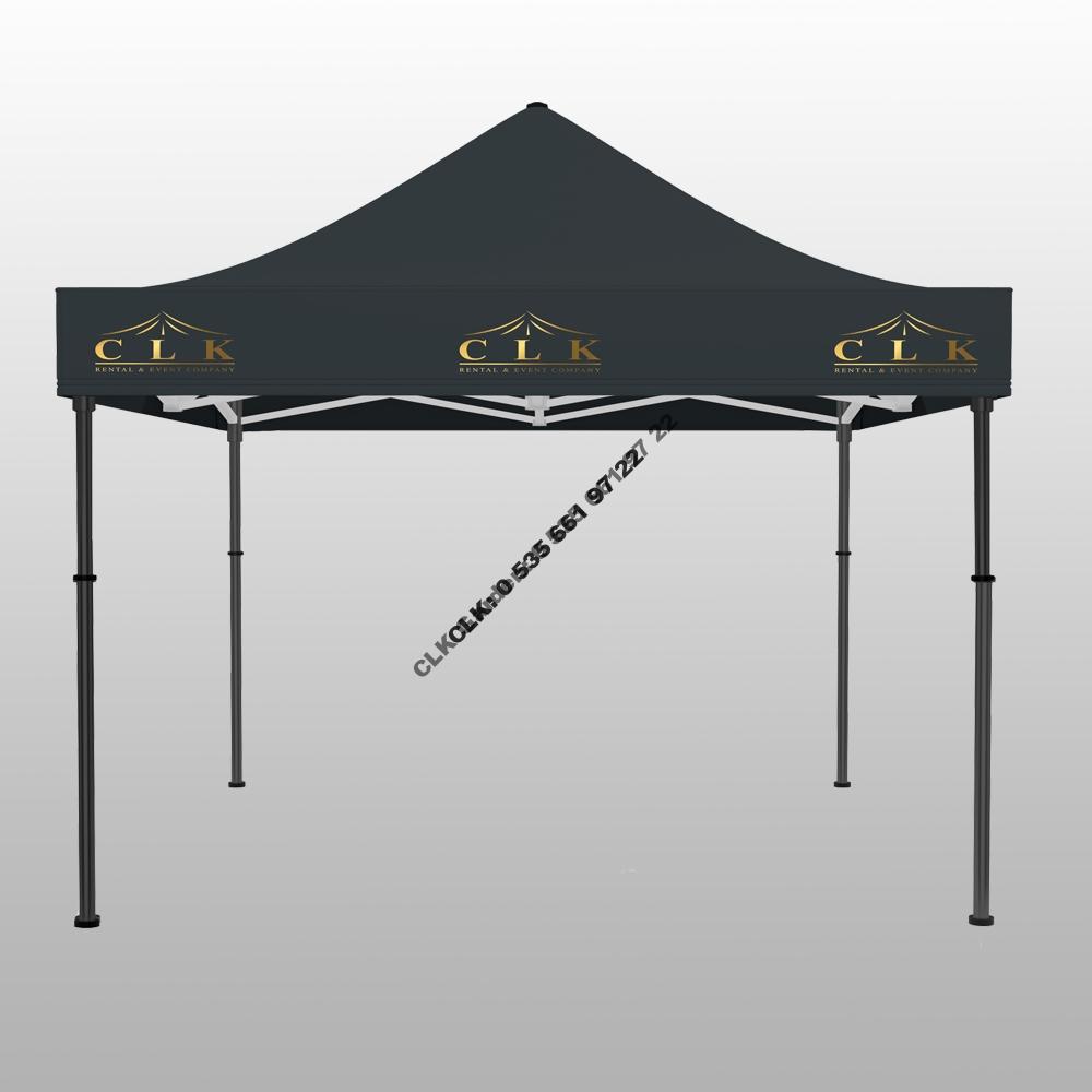 CLK 3x3 Saçak Baskılı Katlanabilir Tente Gazebo Çadır İmalatı Satışı - Image 10