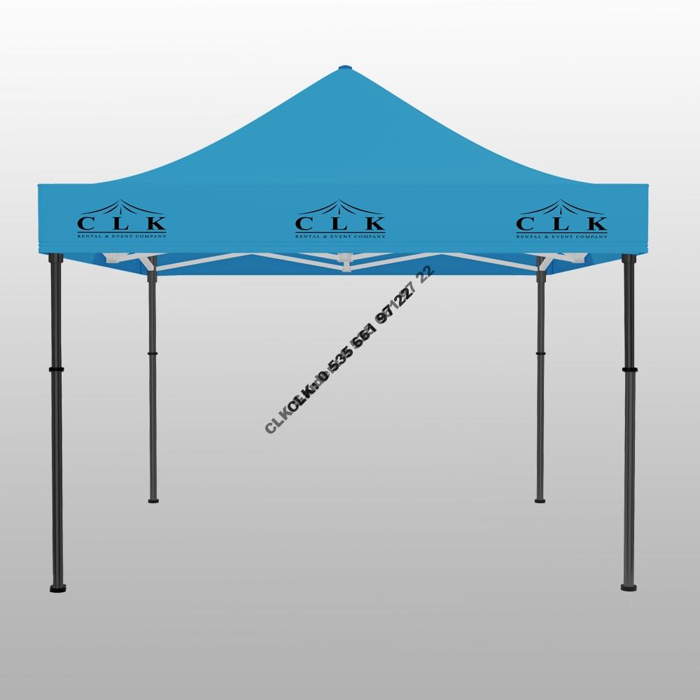 CLK 3x3 Saçak Baskılı Katlanabilir Tente Gazebo Çadır İmalatı Satışı - Image 16